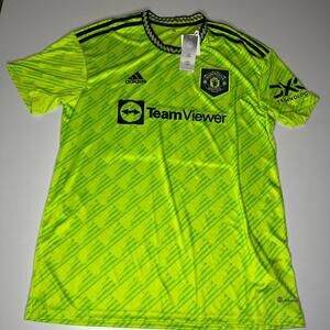 Adidas Manchester United 2022/23 Third Jersey HE2981 XL Neon Green Soccer NWT
